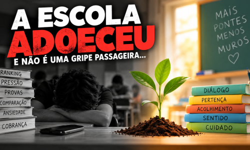 A ESCOLA ADOECEU. E NÃO É UMA GRIPE PASSAGEIRA…